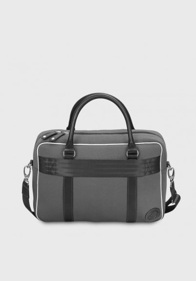 Grey and black upcycled laptop Bag 13 inches