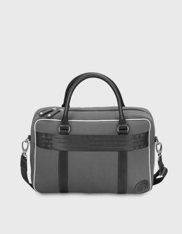 Grey and black upcycled laptop Bag 13 inches