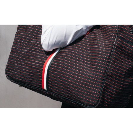 bagage cabine tendance femme en tissu noir porté main