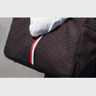 Carry-on bag Giovana black with red spots