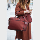 Women's cabin bag or burgundy Giovana bag