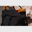 Women's cabin bag or black Giovana bag upcycled