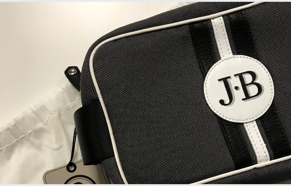 Sustainable personalized toilet bag for man