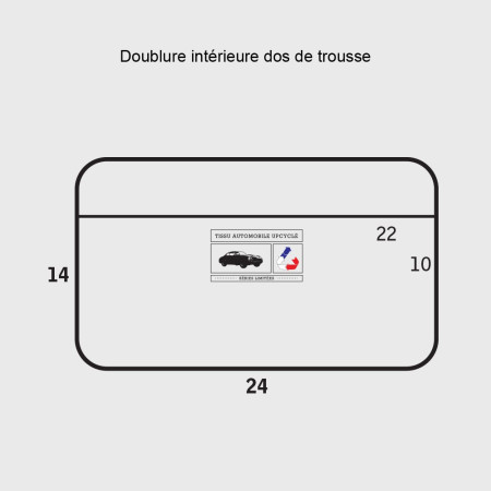 Trousse de toilette homme luxe cuir et tissu bleu et gris Bobby - E2R