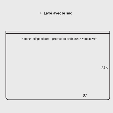 Sac ordinateur 15 pouces tissu et cuir bordeaux rétro Alberto - E2R