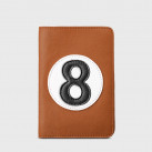 Leather camel wallet for man all in one