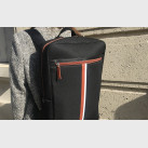 Men's black backpack in water repellent fabric Harry