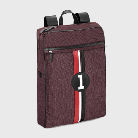 sac à dos durable homme en tissu déperlant bordeaux