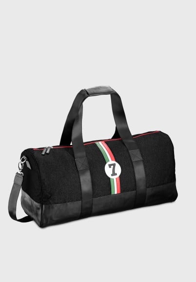 48h traveling bag for man in upcycled fabric Riccardo VBR7