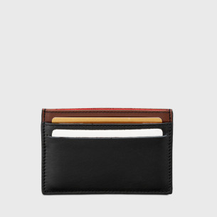 porte carte tendance homme en cuir noir 2