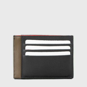 porte carte identité tendance homme en cuir noir 2