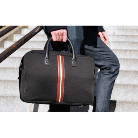 porte documents durable homme en tissu ucpcylé noir sac ordinateur