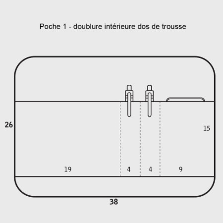 Sac ordinateur 15 pouces en tissu et cuir bleu et vert Enzo - E2R