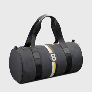 Sac de sport mode homme en tissu upcyclé noir