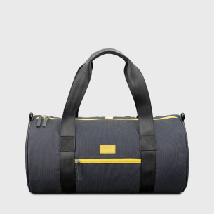 Sac de sport mode homme en tissu upcyclé noir 2