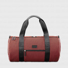 Steevy red fabric and leather sport bag for men