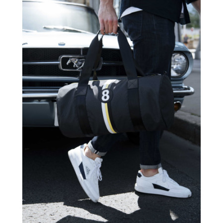 Sac de sport écoresponsable homme en tissu recyclé noir