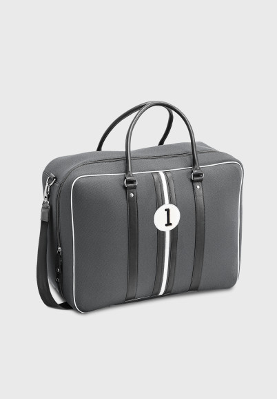 Customizable Andrew NBN grey and black cabin bag