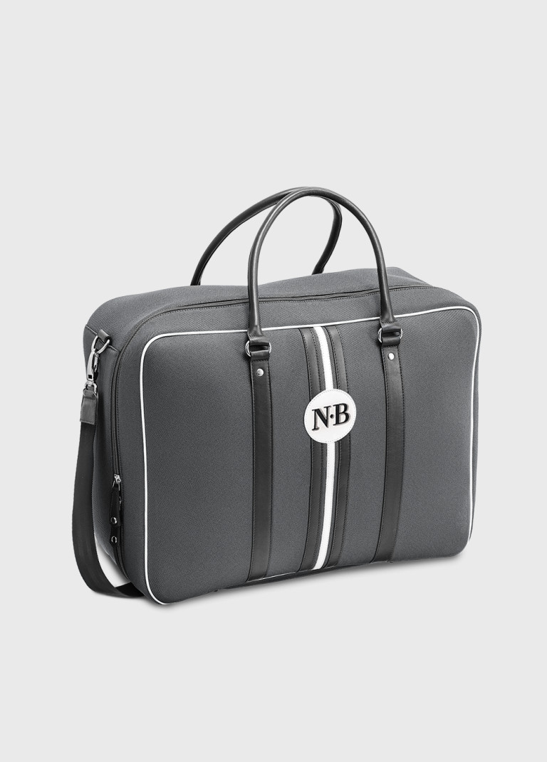 Customizable Andrew NBN grey and black cabin bag