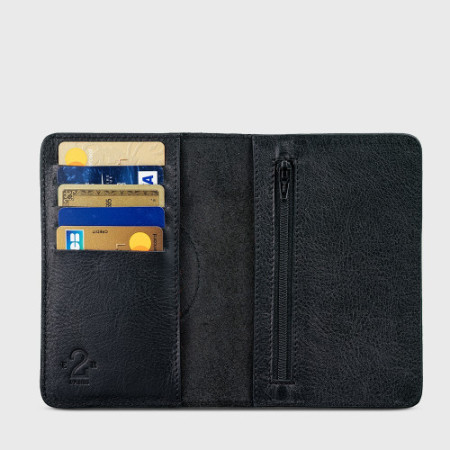 maroquinerie range cartes homme en cuir portefeuille ecoresponsable noir