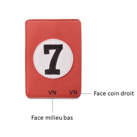 Protège passeport en cuir rouge vintage personnalisé - E2R