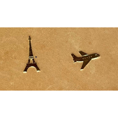 Portefeuille homme en cuir noir et blanc personnalisé - E2R