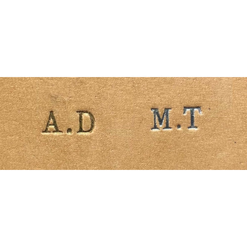 Etiquette bagage cuir marron et noir responsable personnalisée - E2R