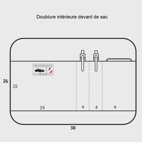 Sac ordinateur noire 15 pouces tendance multi poches - E2R