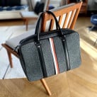 15 inches grey laptop bag for men in sustainable fabric William