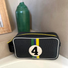 Original toiletry bag with leather Brazil color Bobby