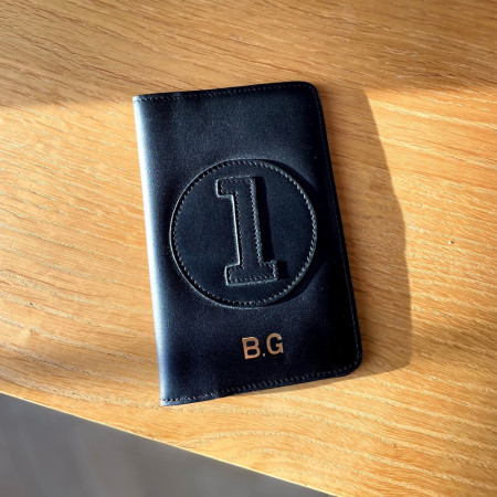 portefeuille homme en cuir de vachette noir
