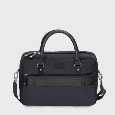 sac homme ecolo durable en tissu et cuir gris