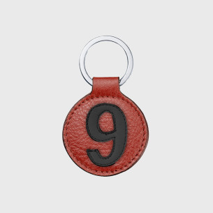 porte clés original cuir luxe noir et redskin 2