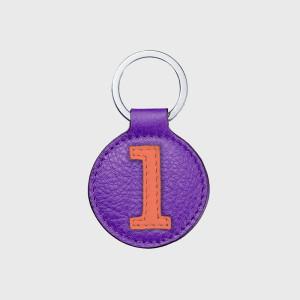 porte clés numero 9 violet mango 2