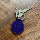 Porte clés cuir femme luxe mango et violet original