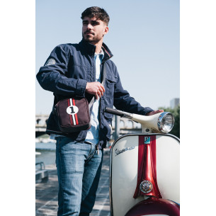 sac besace homme original en tissu bordeaux 2