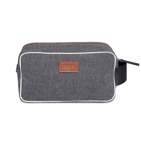 Trousse de toilette tissu gris Ascari | Accessoire pratique