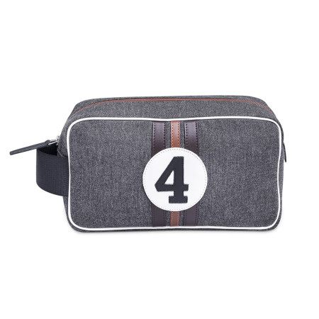 Trousse de toilette tissu gris Ascari | Accessoire pratique