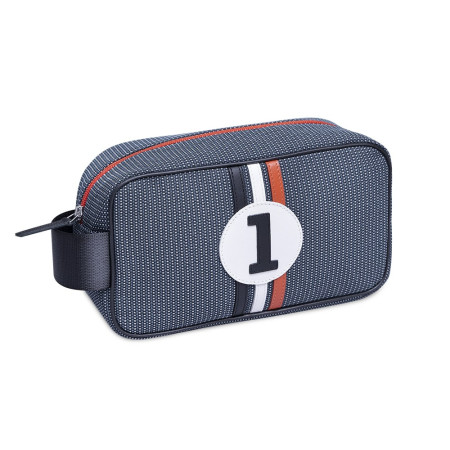 Trousse de toilette vert foamé élégant et tendance
