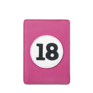 Protège-passeport en cuir rose passion n°18|collection E2R