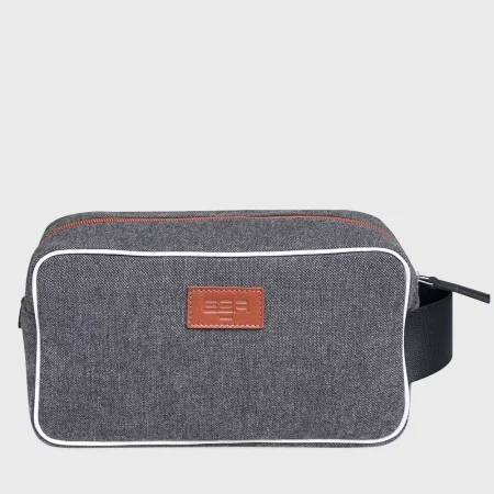 Trousse de toilette tissu gris Ascari | Accessoire pratique