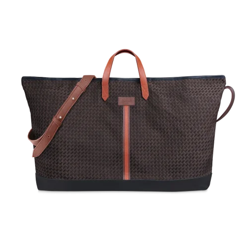 Sac cabas et sa housse ordinateur amovible CARMEN - Motif Rouge, blanc, jaune, marron, orange