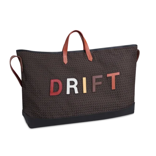 Sac cabas et sa housse ordinateur amovible CARMEN - Motif Rouge, blanc, jaune, marron, orange