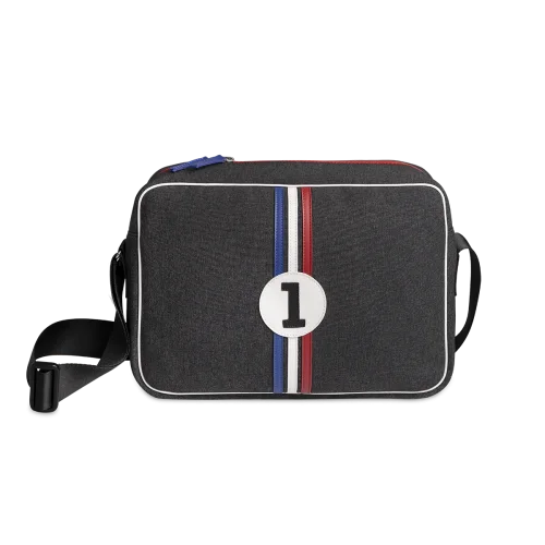 Sac ordinateur Carlos - Motif Numéro 1, Bleu, Blanc & Rouge