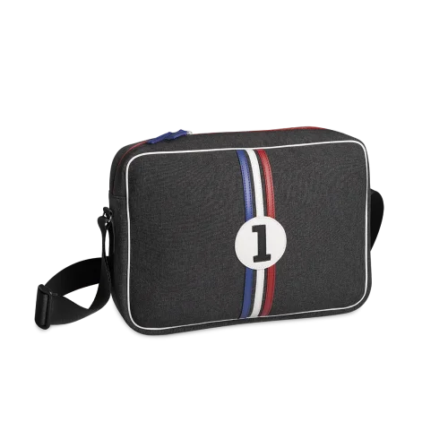 Sac ordinateur Carlos - Motif Numéro 1, Bleu, Blanc & Rouge