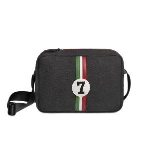 Sac ordinateur CARLOS - Motif Numéro 7, Vert, Blanc & Rouge