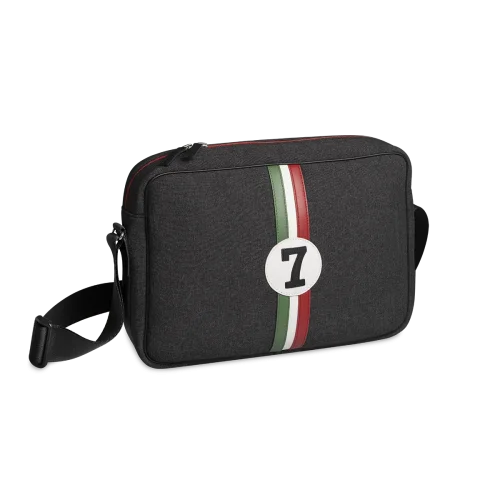 Sac ordinateur CARLOS - Motif Numéro 7, Vert, Blanc & Rouge