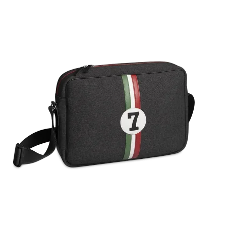 Sac ordinateur CARLOS - Motif Numéro 7, Vert, Blanc & Rouge