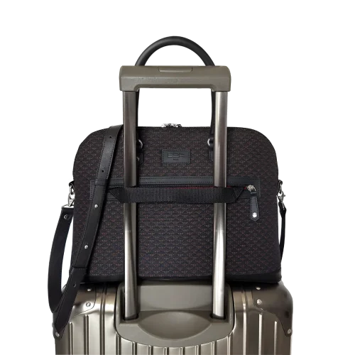 Sac ordinateur Simona - Motif Noir, Marron & Kaki