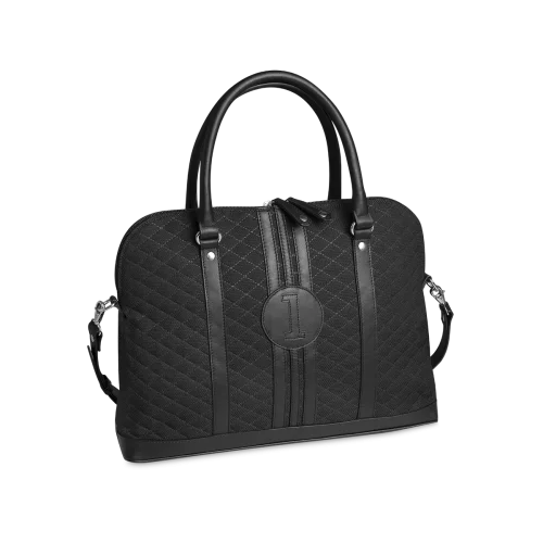 Sac ordinateur Simona - Motif Numéro 1 Noir